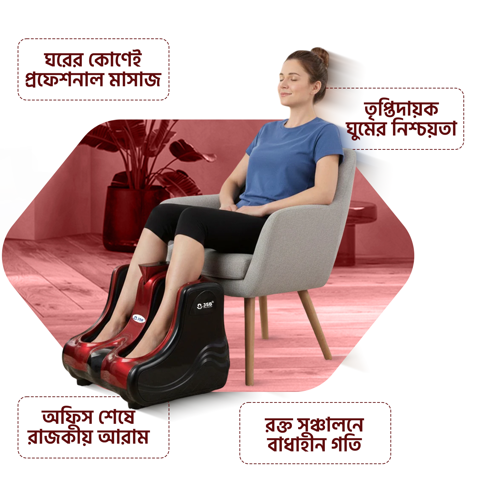 Zaro-Leg & Foot Massager for Pain Relief - Image 2