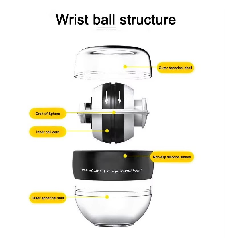 Zaro-Wrist Gyro Ball for Hand Exercise - Image 4